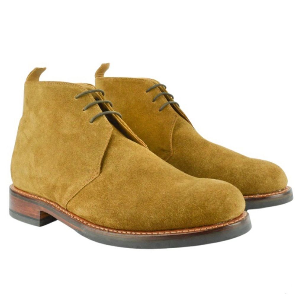 Grenson Wendell Calfskin Suede Boots NIB 8